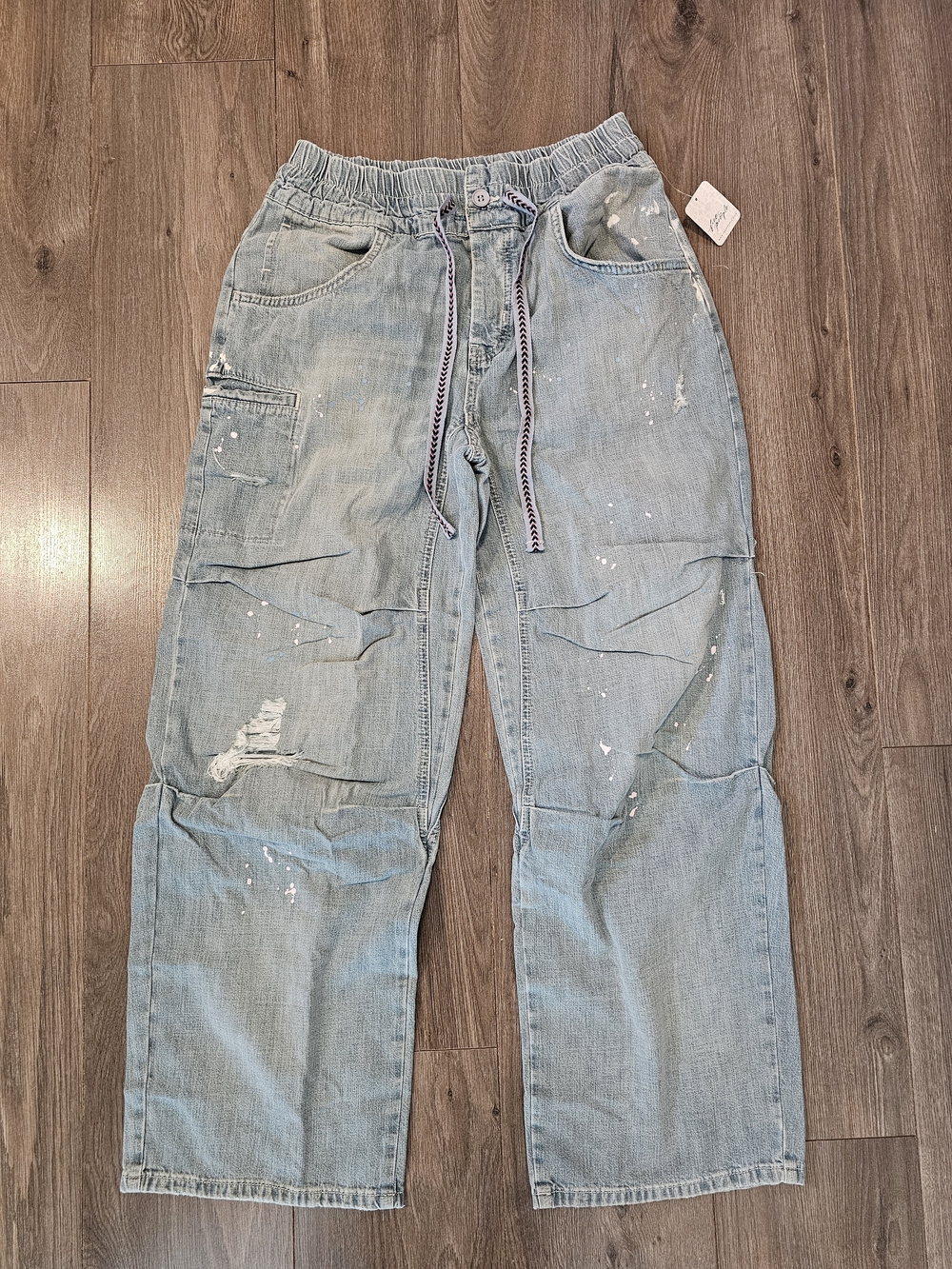 NWT- We The Free Light Blue Relaxed Boyfriend Painter Jeans